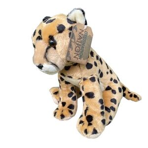 Destination Nation Wild Cat Realistic Cheetah Stuffed Animal Plush